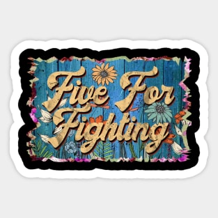 Retro Five Name Flowers Limited Edition Proud Classic Styles Sticker